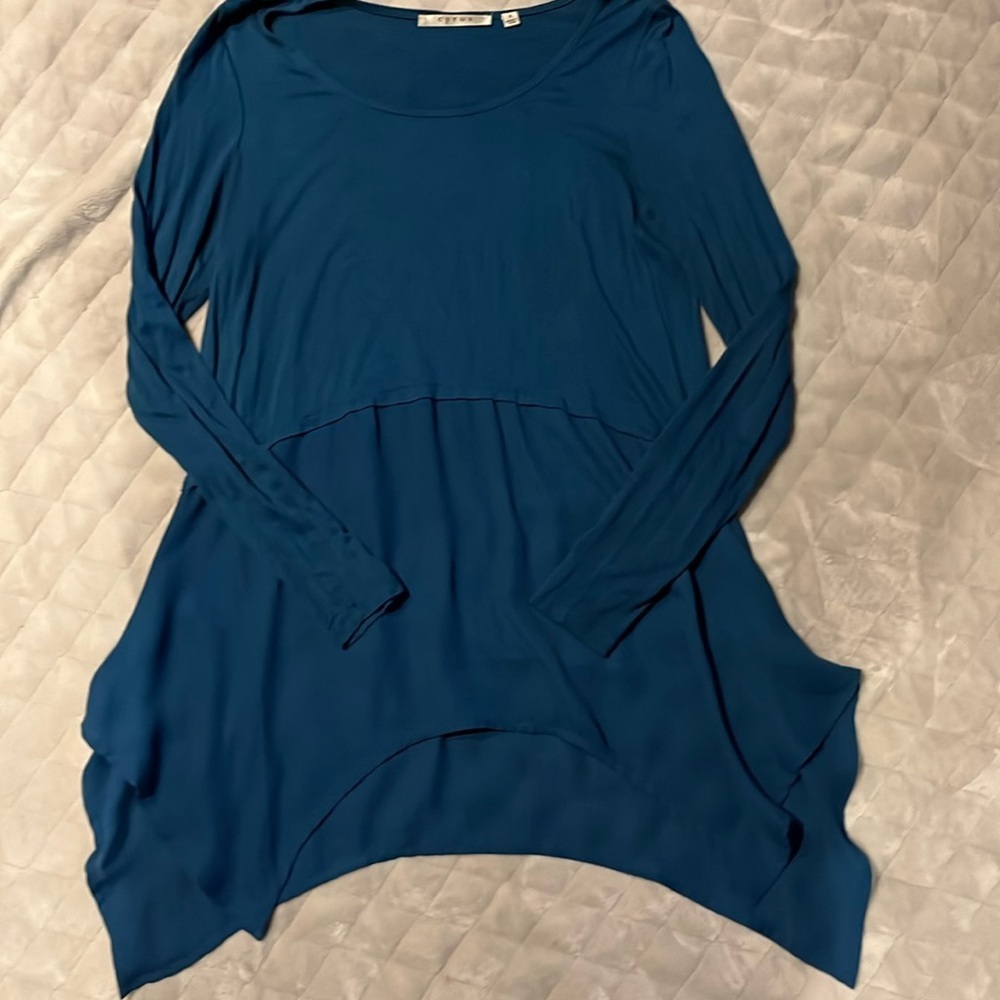 Blue Flowy Top